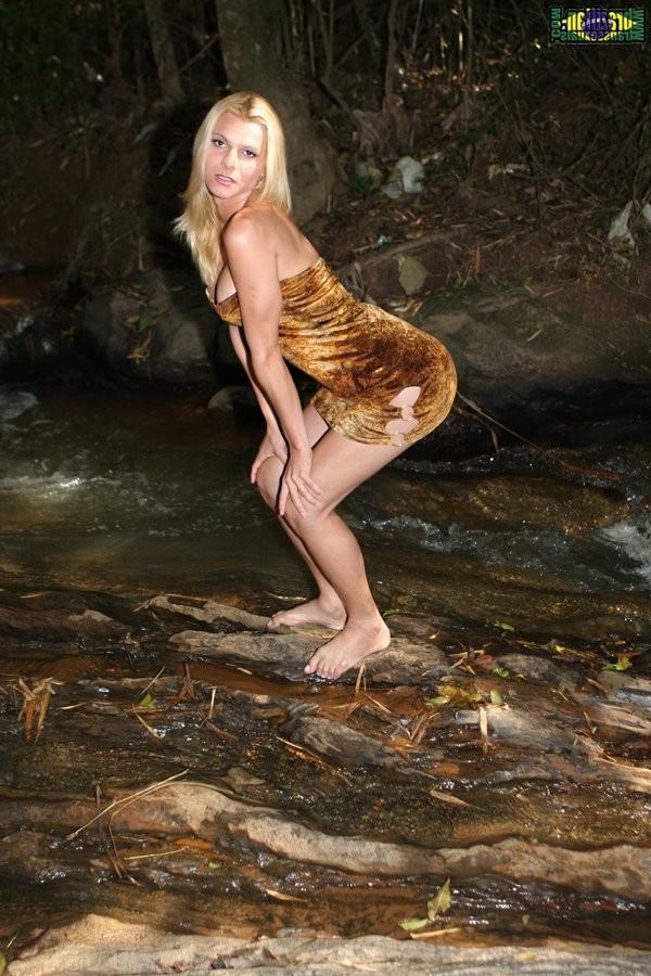 17P Blonde Brazilian Shemale Has A Fat And Hard Lady Cock