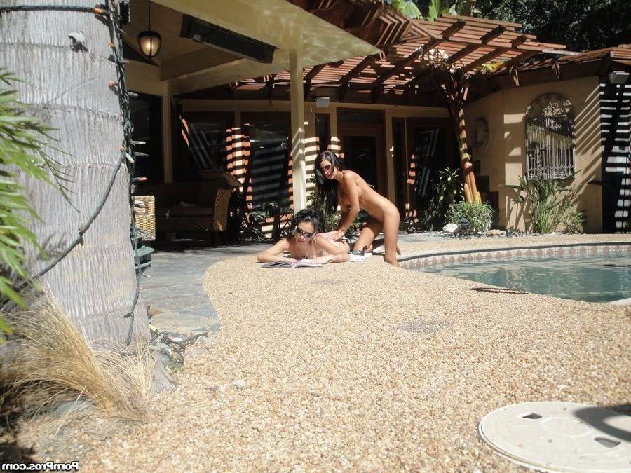 12P Two sun bathing babes filmed by a secret webcam