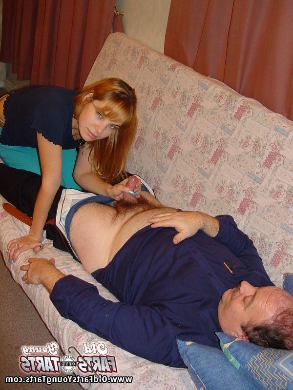 12P Petite teenage blonde giving good head to a horny senior