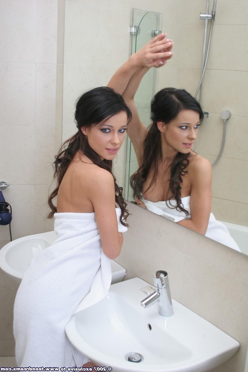 18P Looking at her hot body in the mirror