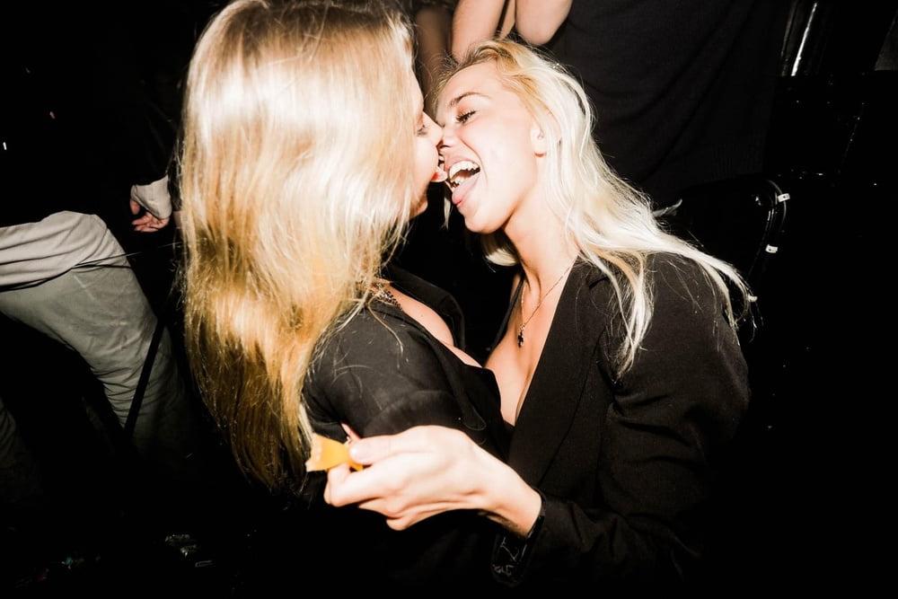 13P Danish drunk girls party and kiss