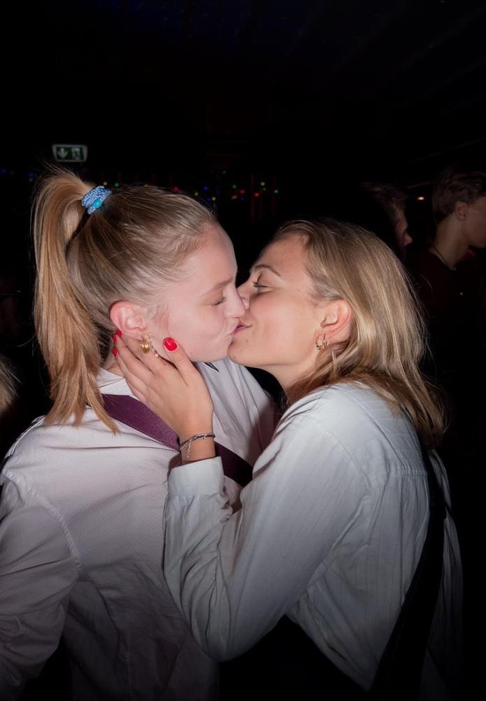 13P Danish drunk girls party and kiss