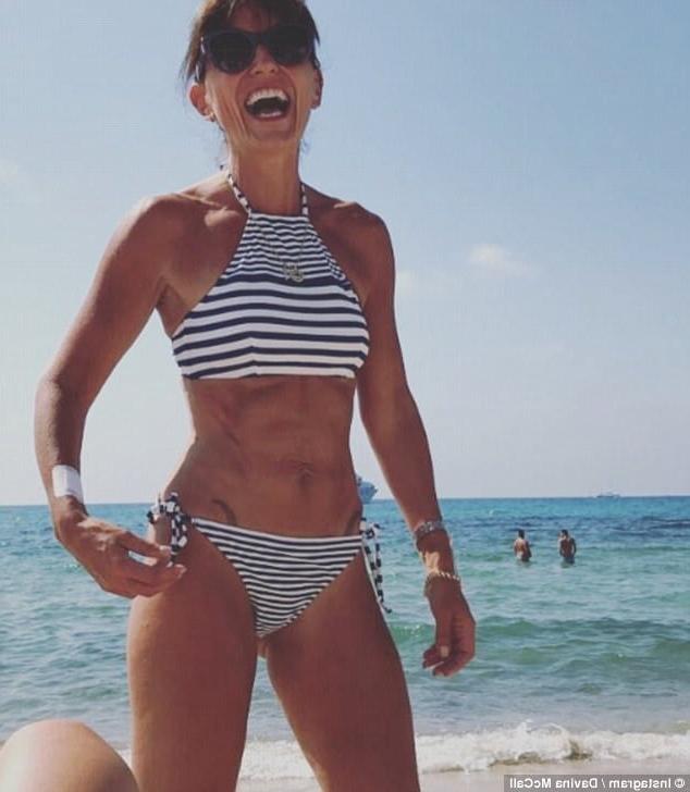 25P Davina McCall showing off her tight sexy MILF body