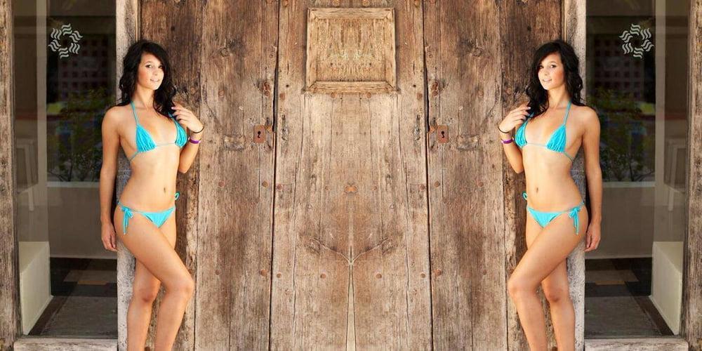 25P Kayja Rassweiler Works Tiny Bikinis &amp; Thongs Jerk Off Boys