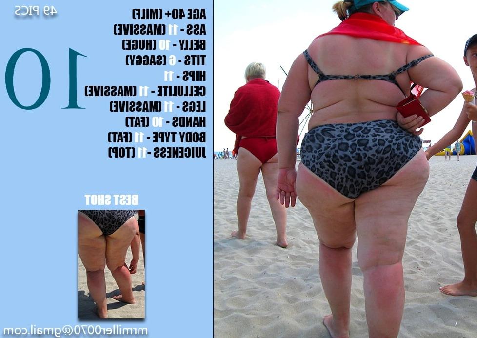 12P Fat Bikini Blondes (Old Women beach voyeur)