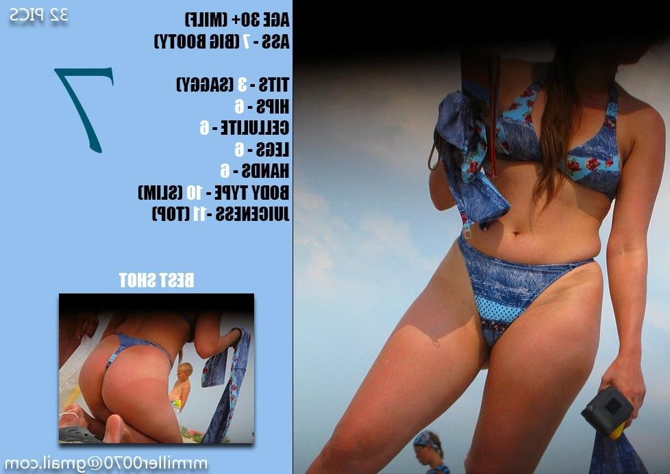 12P Fat Bikini Blondes (Old Women beach voyeur)