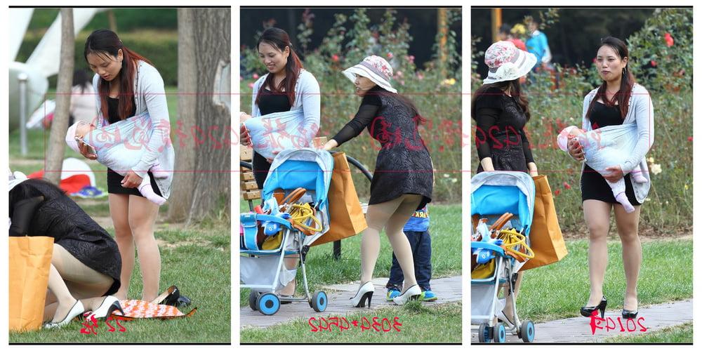 9P Upskirt Street Chinese Pantyhose Various