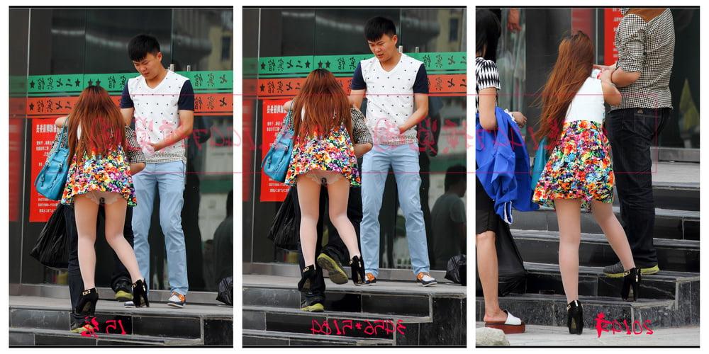 9P Upskirt Street Chinese Pantyhose Various
