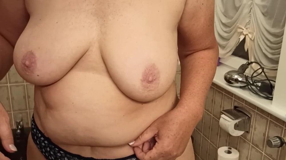 19P My wife in bathroom