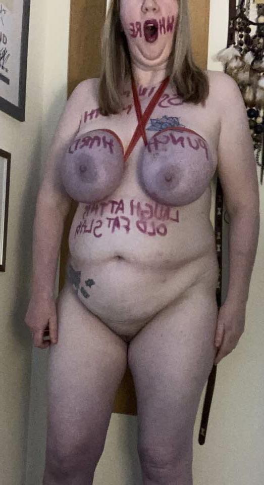 25P Humiliated Fat MILF Pig