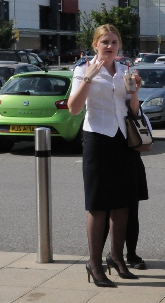 21P Salvation Army Cunts Pantyhosed in Uniform