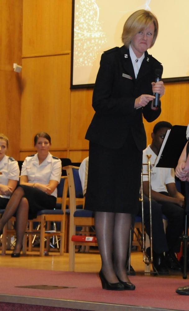 21P Salvation Army Cunts Pantyhosed in Uniform