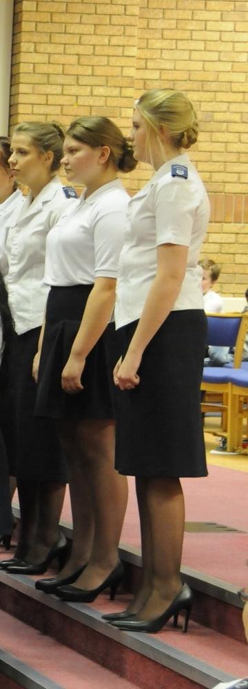 21P Salvation Army Cunts Pantyhosed in Uniform
