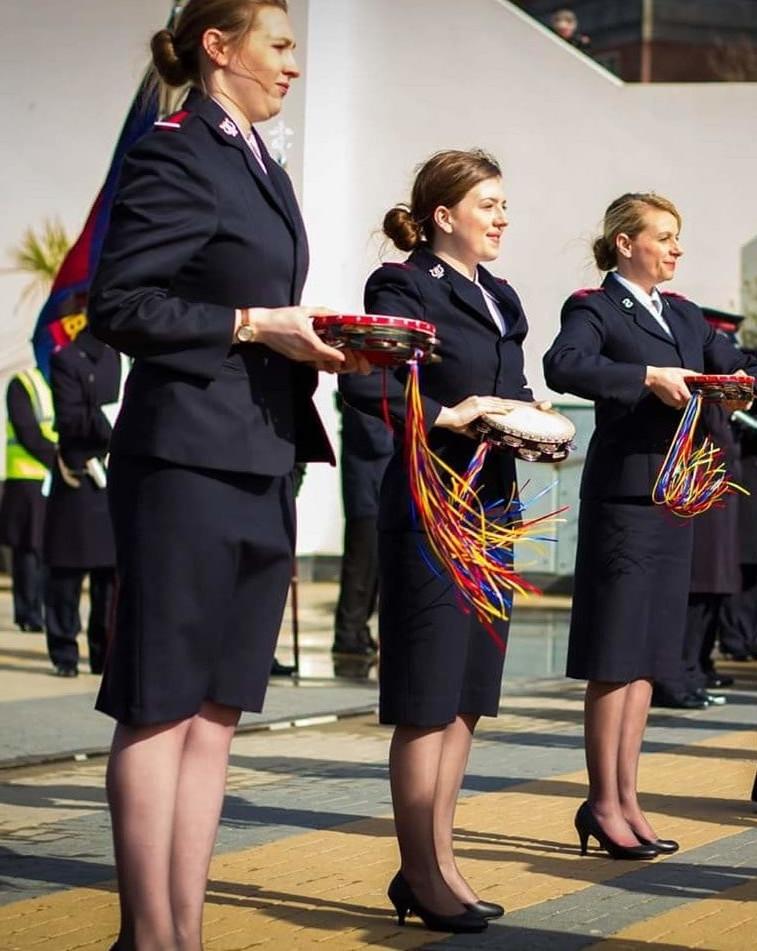 21P Salvation Army Cunts Pantyhosed in Uniform