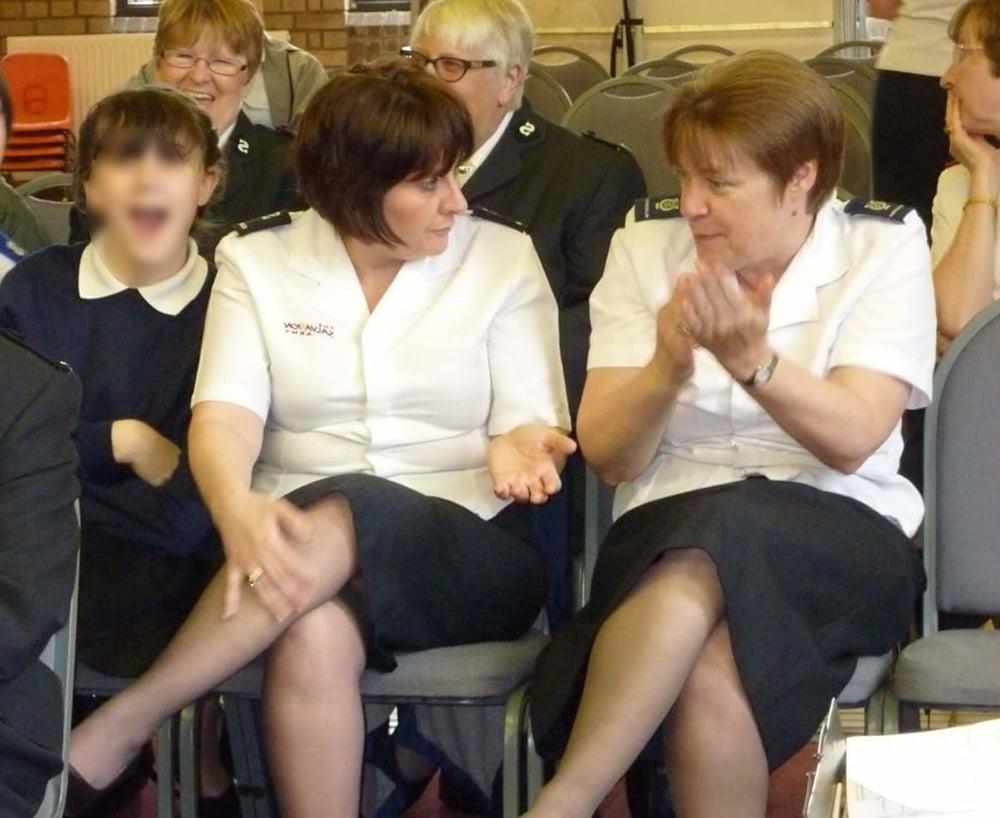 21P Salvation Army Cunts Pantyhosed in Uniform