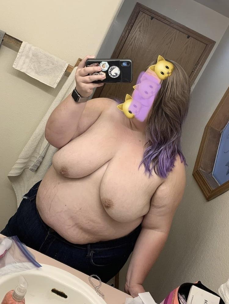 6P Fat white bbw pig