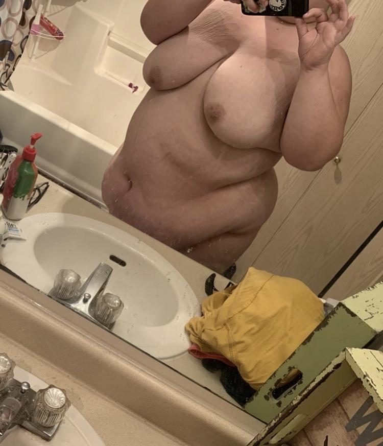 6P Fat white bbw pig