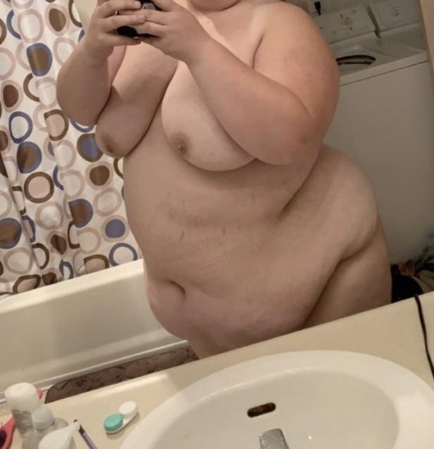 6P Fat white bbw pig
