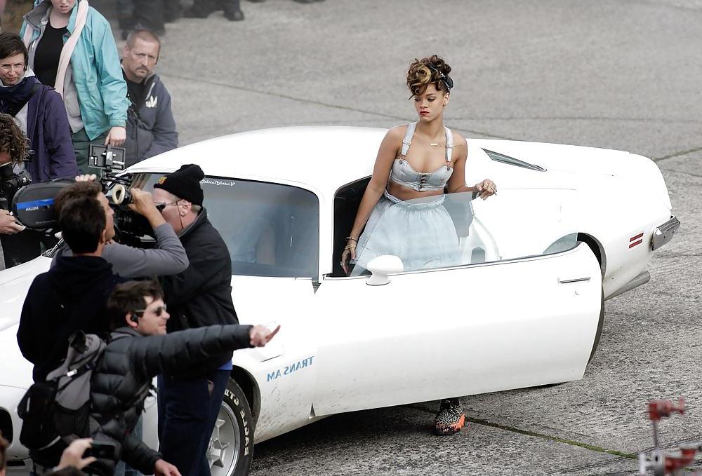 25P Rihanna filming the music video We Found Love in Ireland