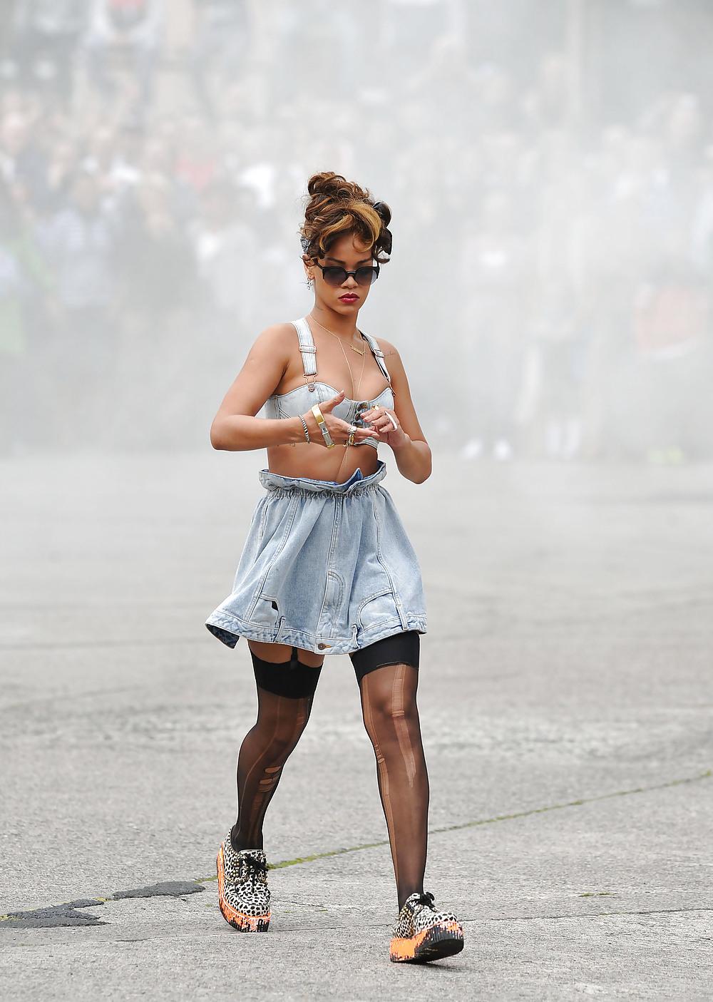 25P Rihanna filming the music video We Found Love in Ireland