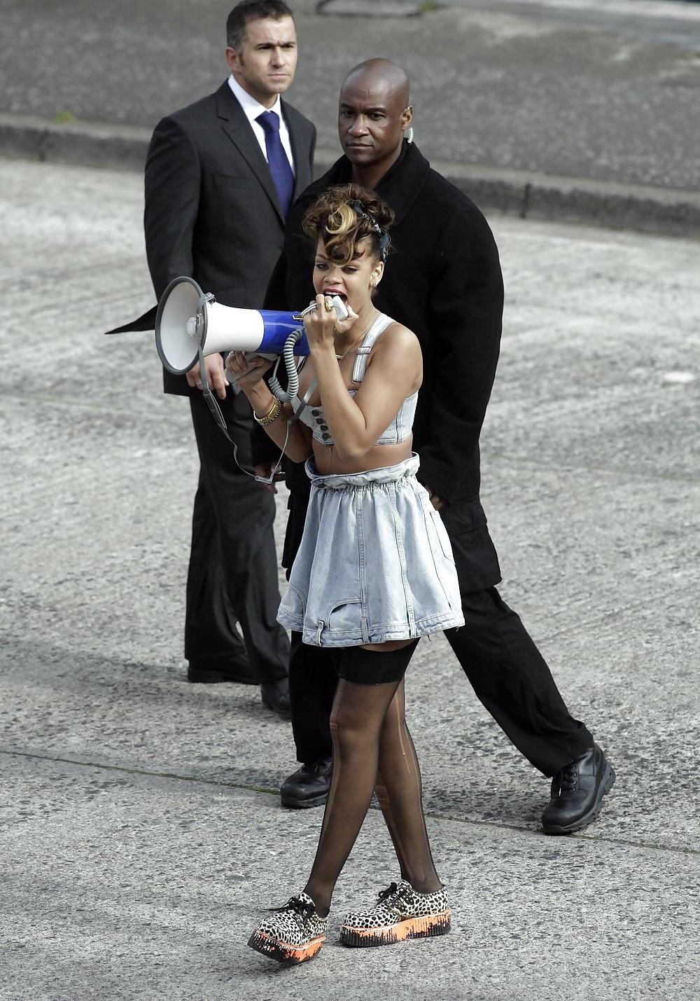 25P Rihanna filming the music video We Found Love in Ireland