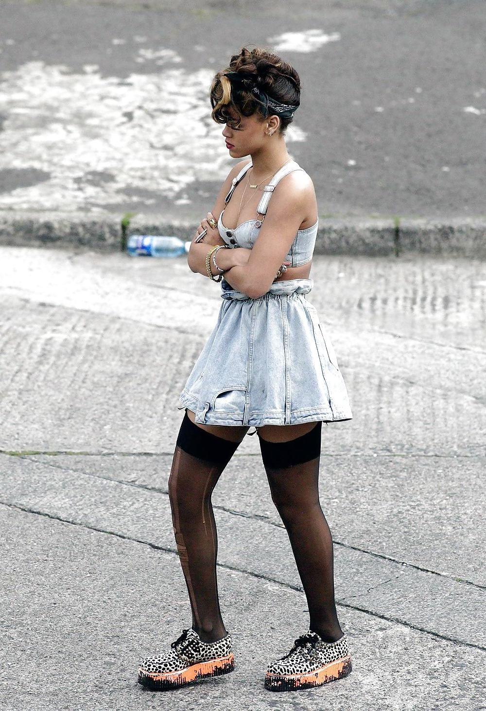 25P Rihanna filming the music video We Found Love in Ireland