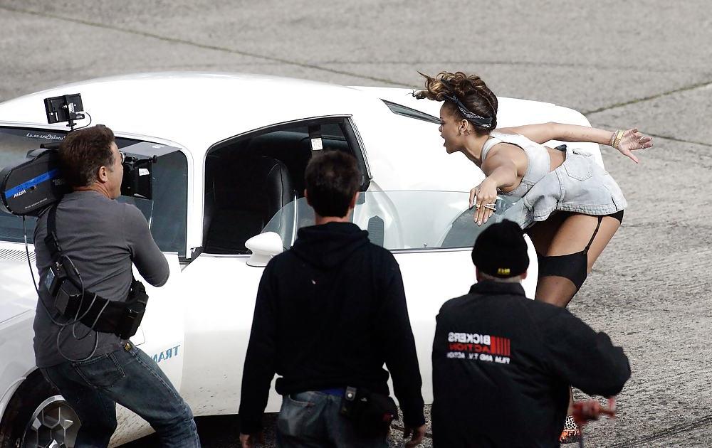 25P Rihanna filming the music video We Found Love in Ireland
