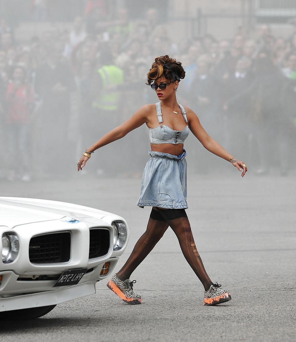 25P Rihanna filming the music video We Found Love in Ireland