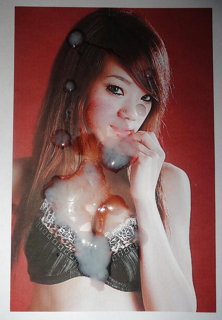 8P Painting insomniaclin's pic with my hot thick cock paint :)