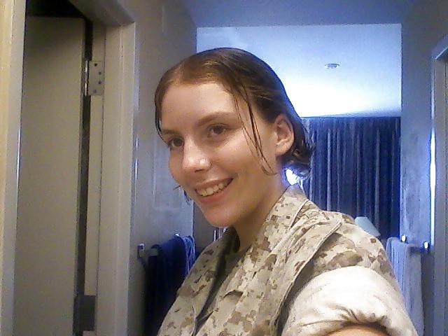 20P Hairy Muff Military teen