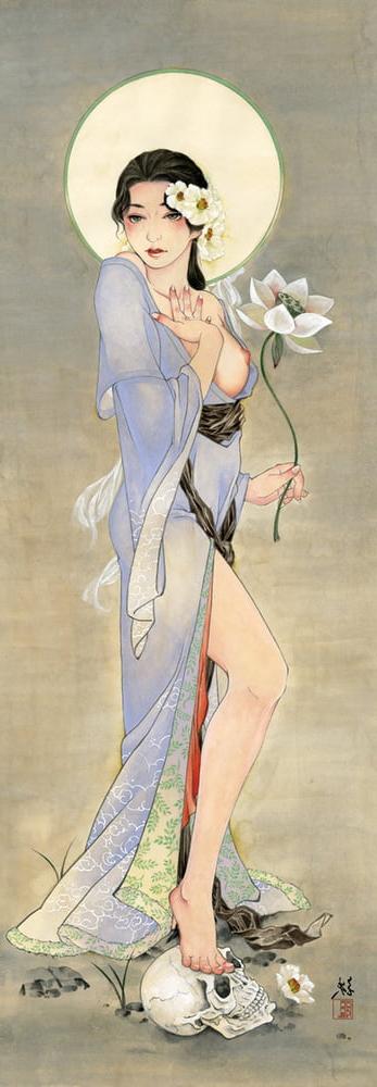 9P japanese illustration art