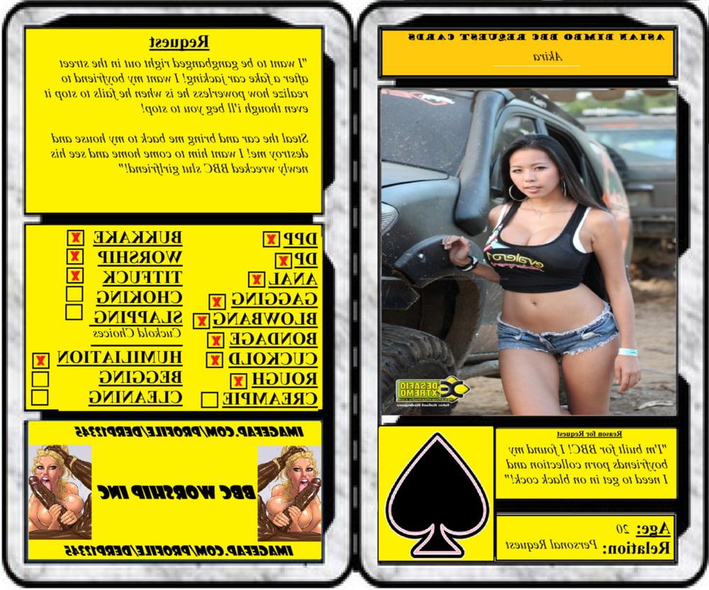 15P Asian Bimbo Card Captions