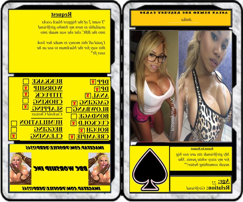 15P Asian Bimbo Card Captions