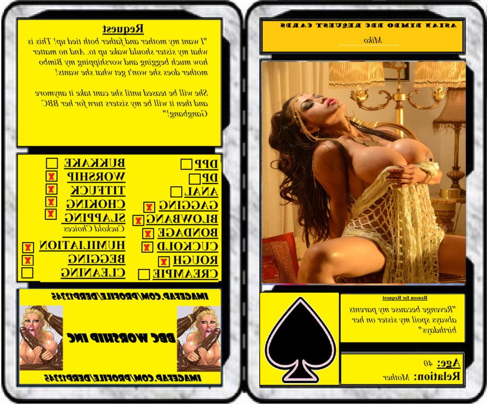 15P Asian Bimbo Card Captions