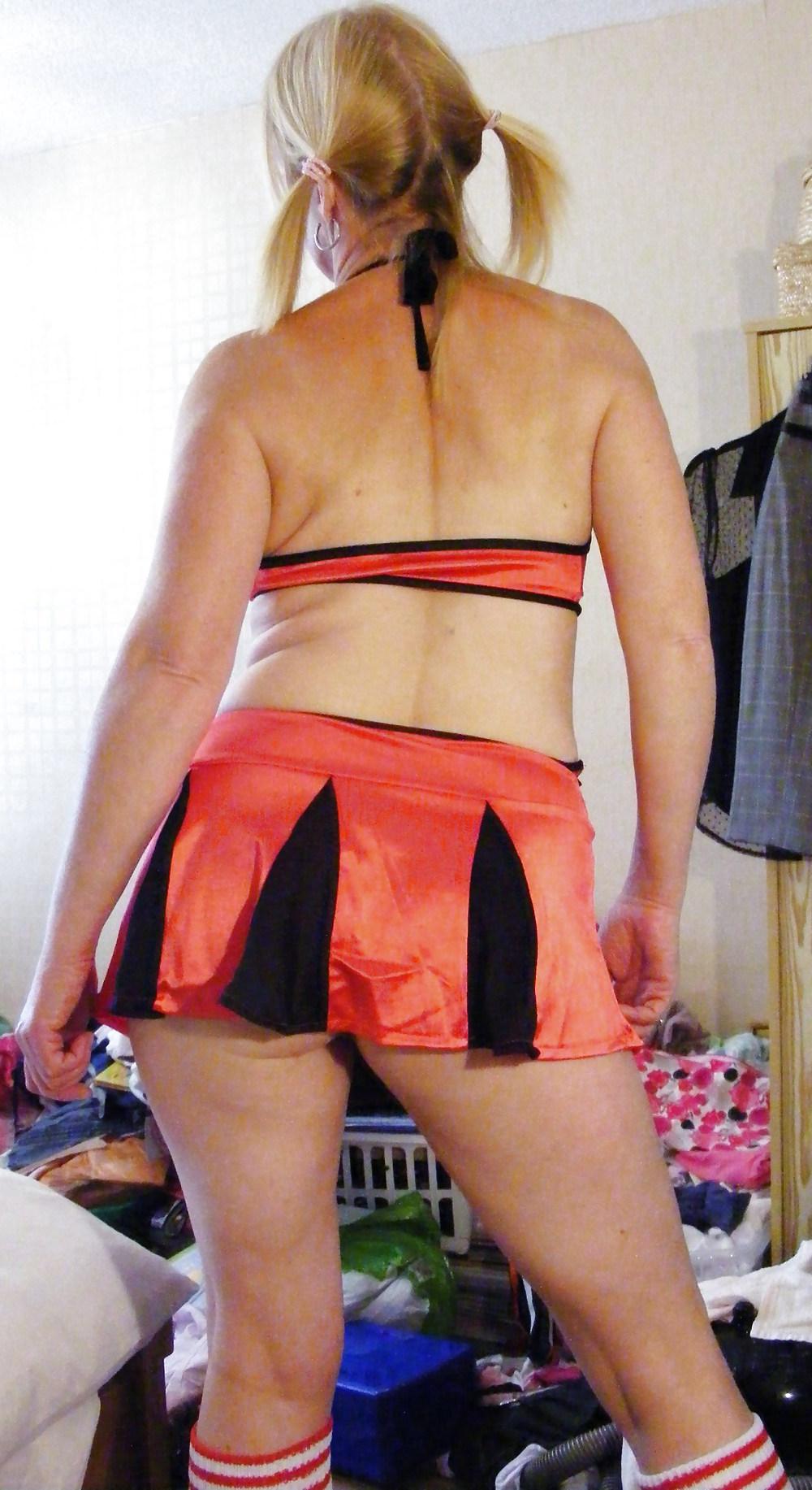 25P Blonde cheerleader two 