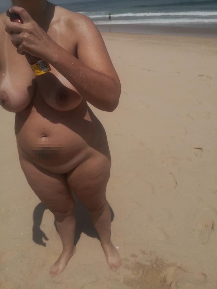 25P Exhibition outdoor nudist mature milf wife