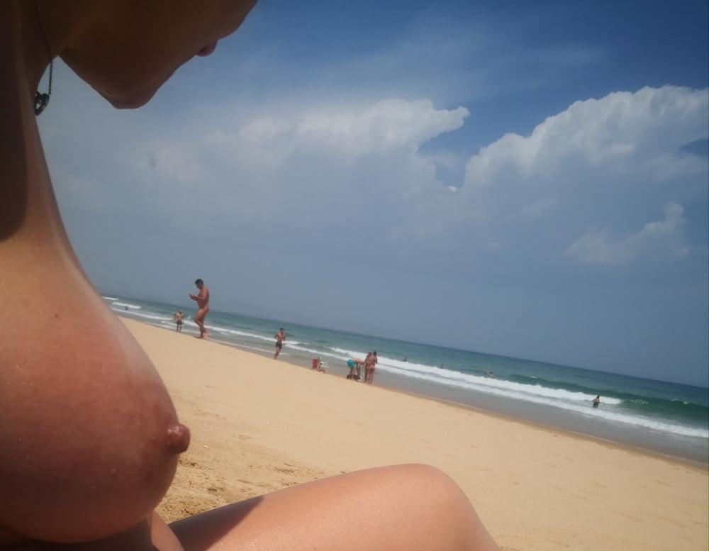 25P Exhibition outdoor nudist mature milf wife