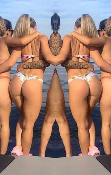 25P Sarah Haulin' Ass Fish Thong Bikini For Masterbational Use
