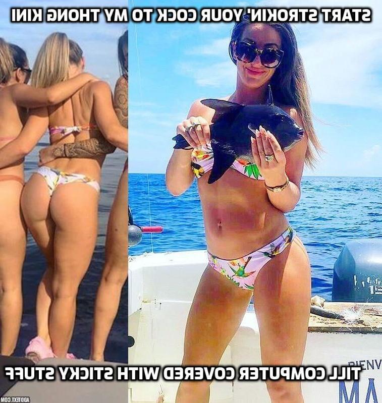 25P Sarah Haulin' Ass Fish Thong Bikini For Masterbational Use