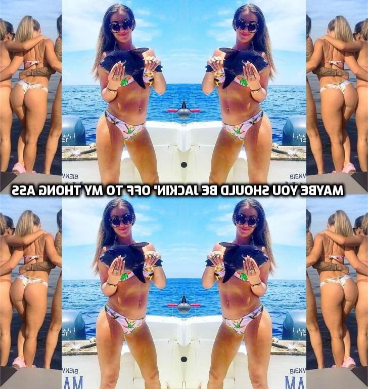 25P Sarah Haulin' Ass Fish Thong Bikini For Masterbational Use