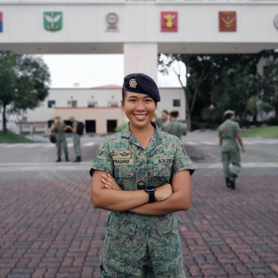 22P Hot Singapore Army Girl Angelica (non-porn)