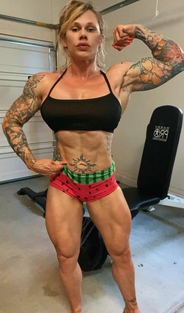 25P Cammie Spindel! Army Tough Muscle Chick!