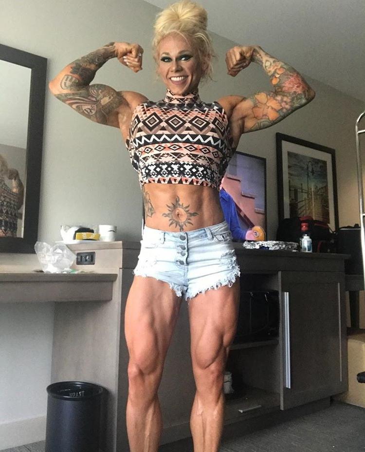 25P Cammie Spindel! Army Tough Muscle Chick!