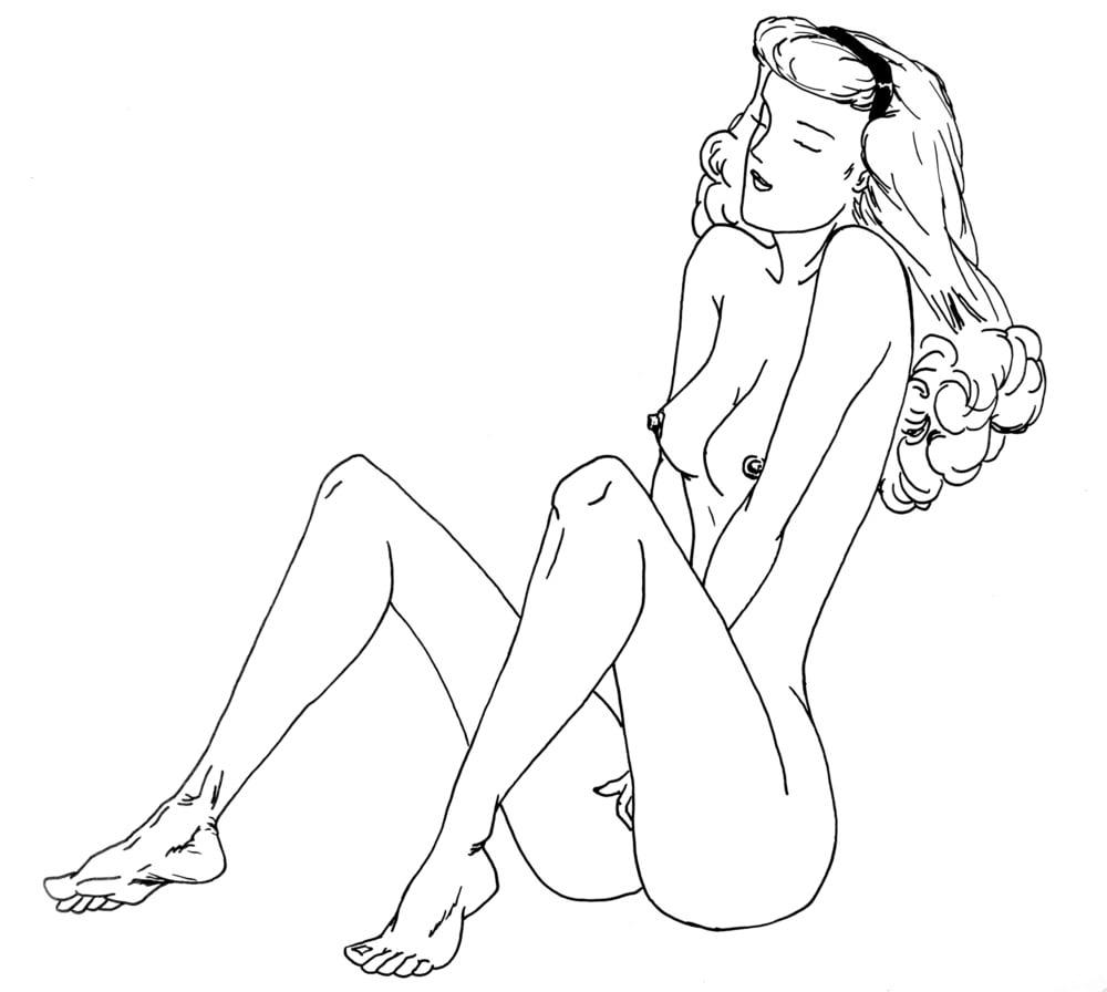 25P Black &amp; White Erotic Art - 9