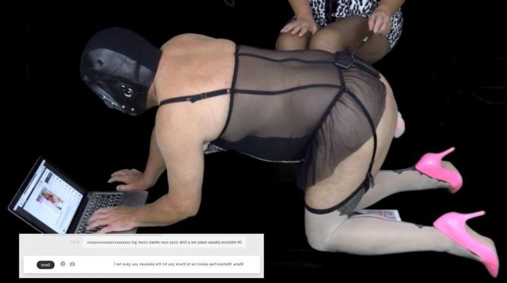 12P Mistress Makes Her Femdom Sissy Slave Tribute Maria Clayton