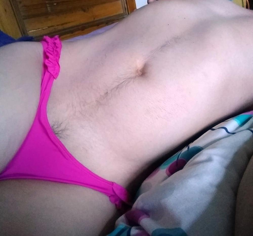 13P Wearing my wifes panties