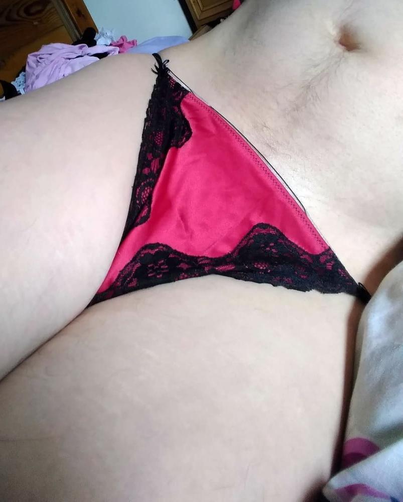 13P Wearing my wifes panties