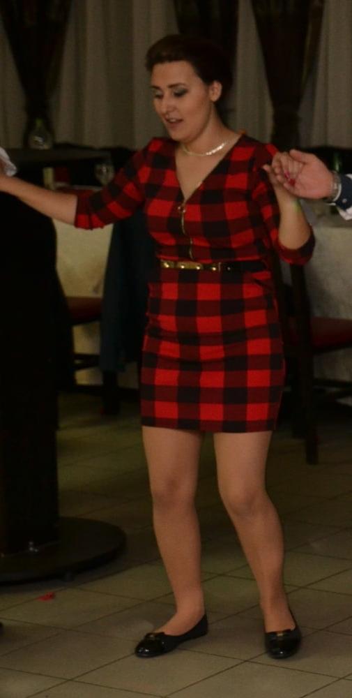 12P Red Dress Birthday Girl's Pantyhosed Mum