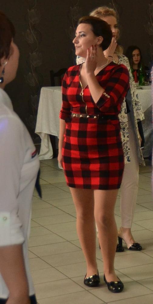 12P Red Dress Birthday Girl's Pantyhosed Mum