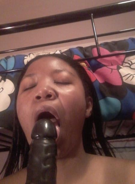6P Bbw suck on BBC dildo
